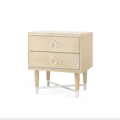 DOMINIC 2-DRAWER SIDE TABLE, WHEAT