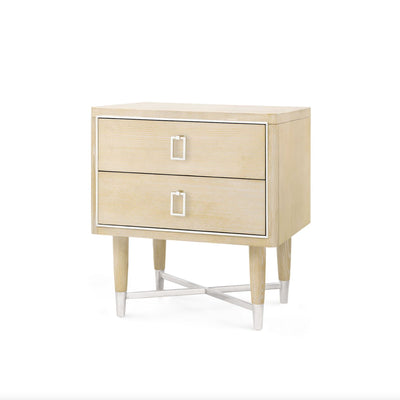 DOMINIC 2-DRAWER SIDE TABLE, WHEAT