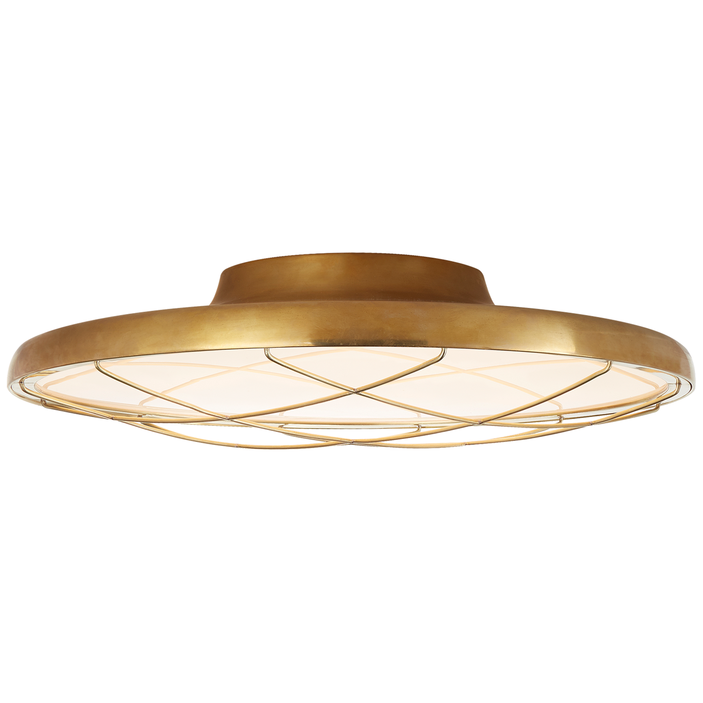 Dot 16" Caged Flush Mount