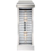 Dunmore Curved Glass Louver Sconce in Polished Nickel with Clear Ribbed Glass - Salisbury & Manus