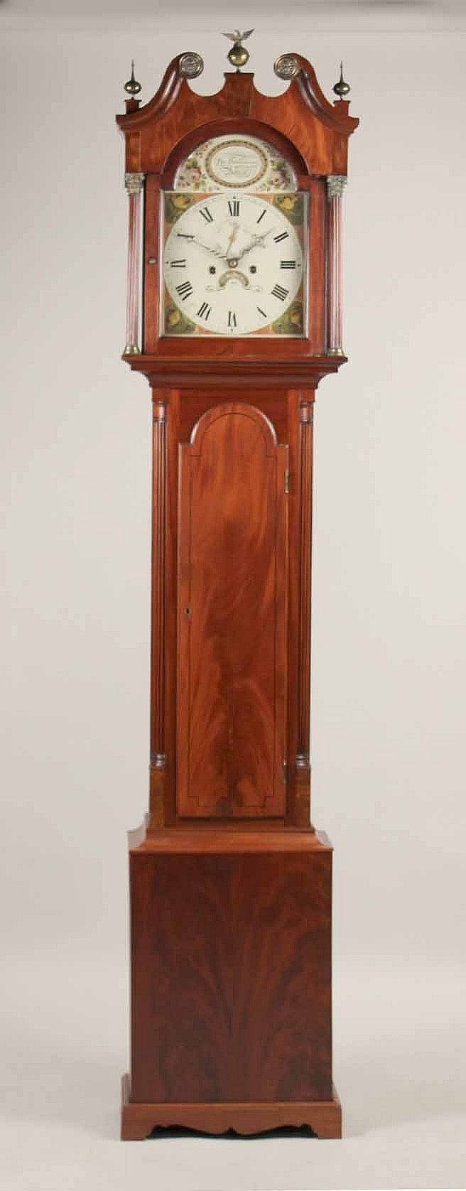 Early 19th Century English Mahogany Tall Case Clock - Salisbury & Manus