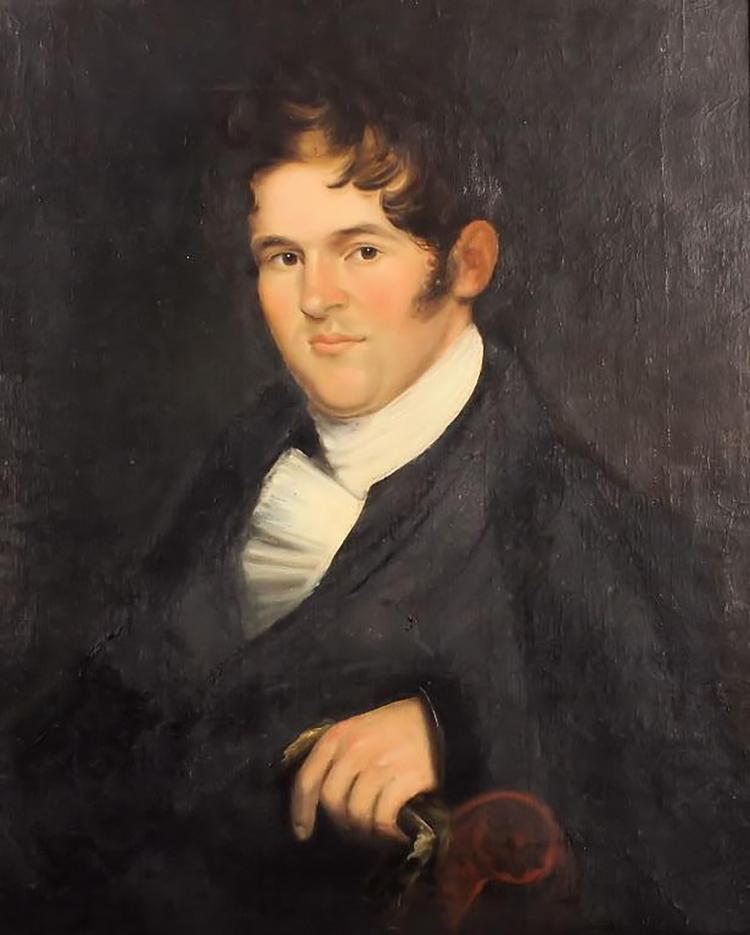 Early 19th Century Oil Painting Attributed to Jacob Eichholtz "Portrait of a Gentleman" - Salisbury & Manus