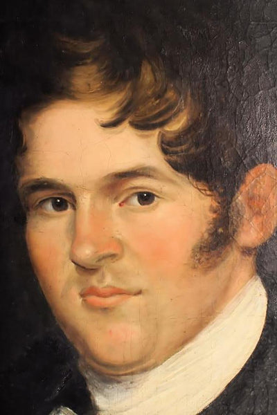 Early 19th Century Oil Painting Attributed to Jacob Eichholtz "Portrait of a Gentleman" - Salisbury & Manus
