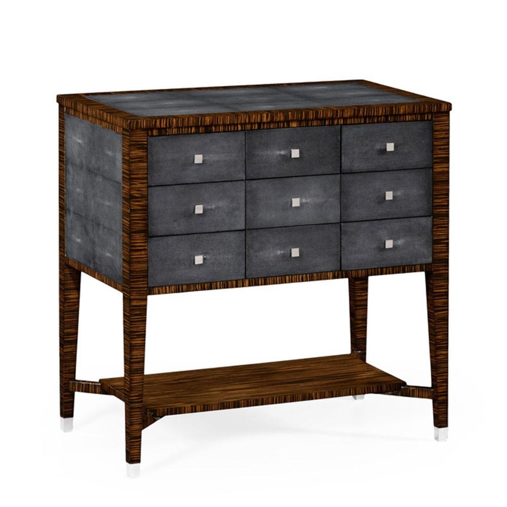 EBONY & ANTHRACITE SHAGREEN CHEST - Salisbury & Manus