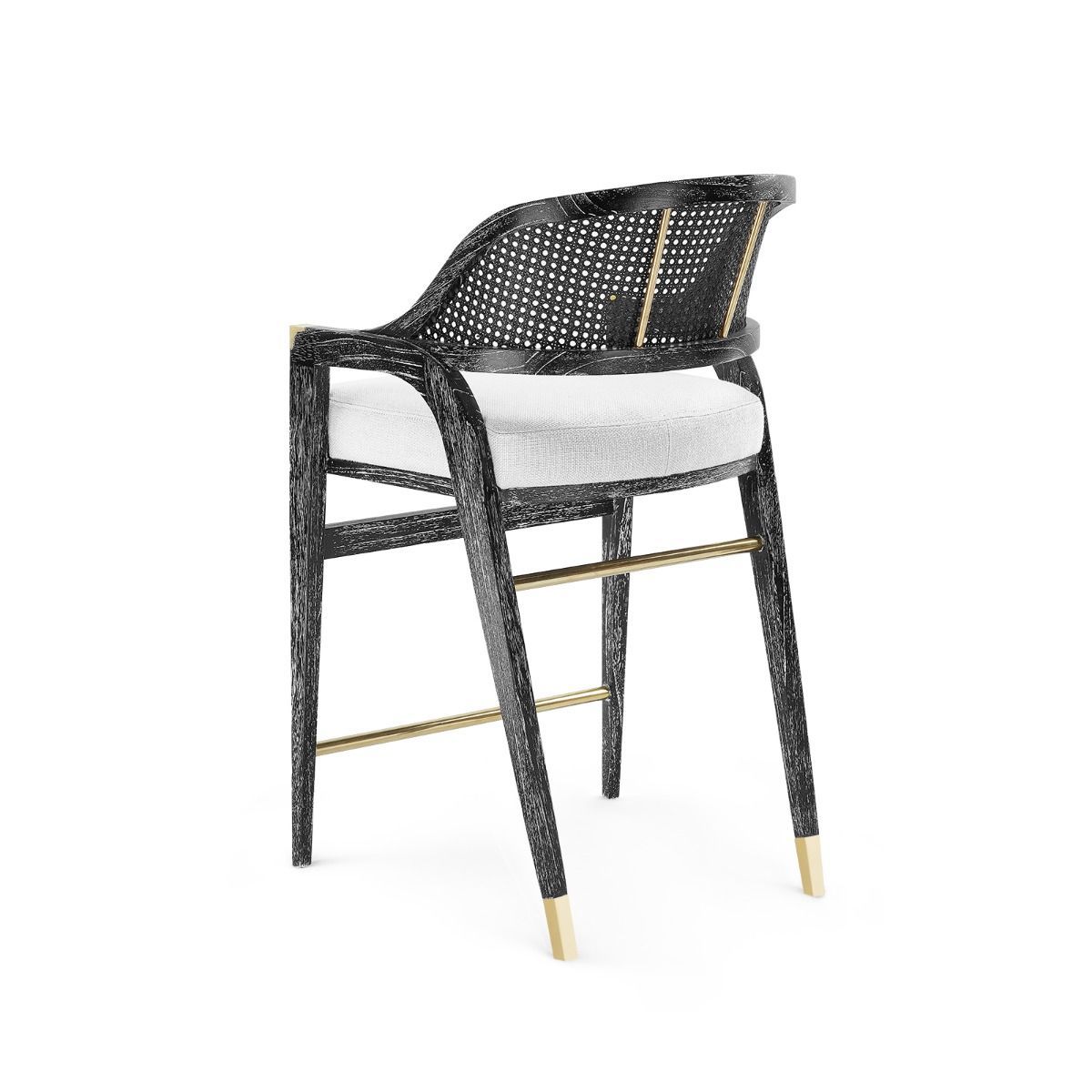 EDWARD COUNTER STOOL, BLACK - Salisbury & Manus