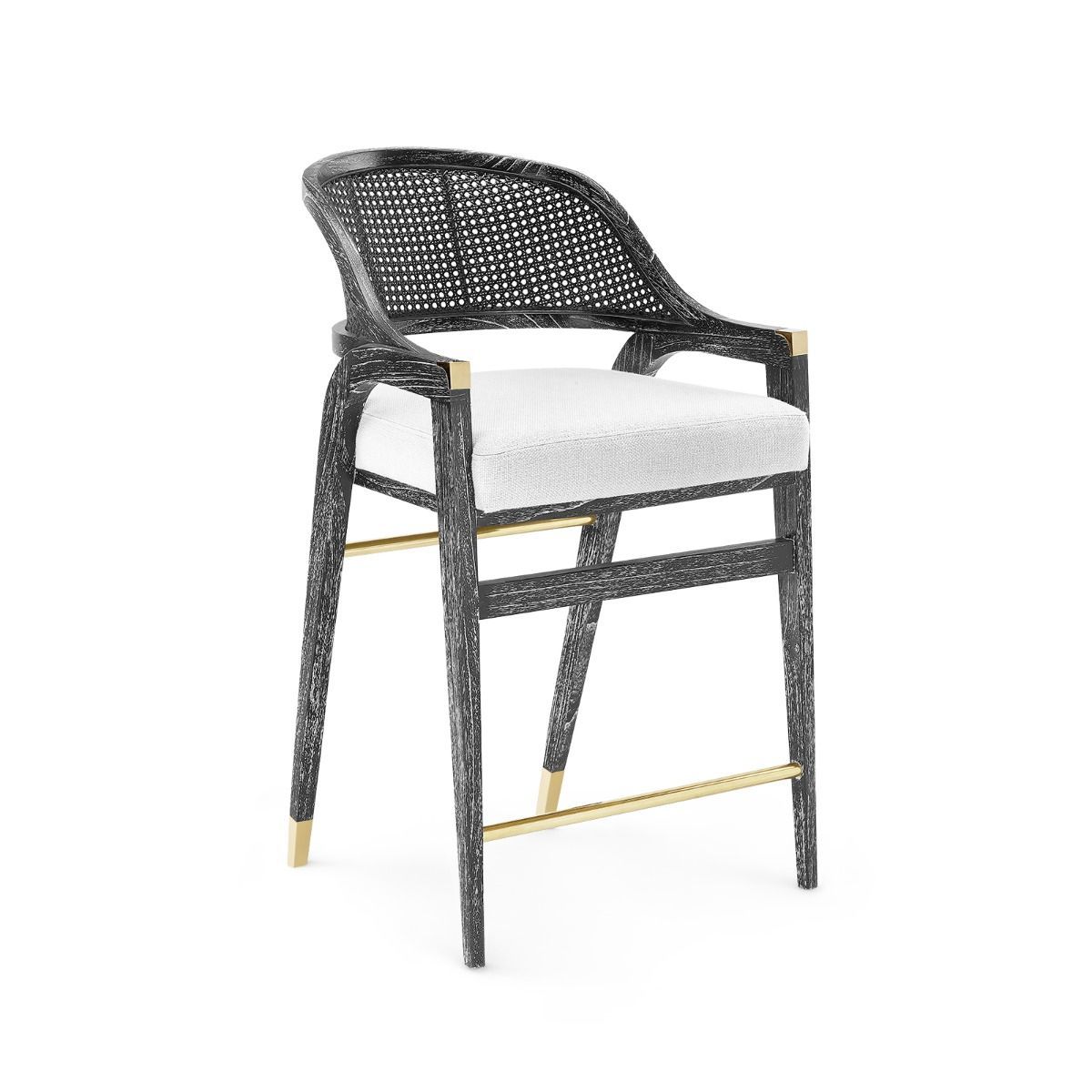 EDWARD COUNTER STOOL, BLACK - Salisbury & Manus