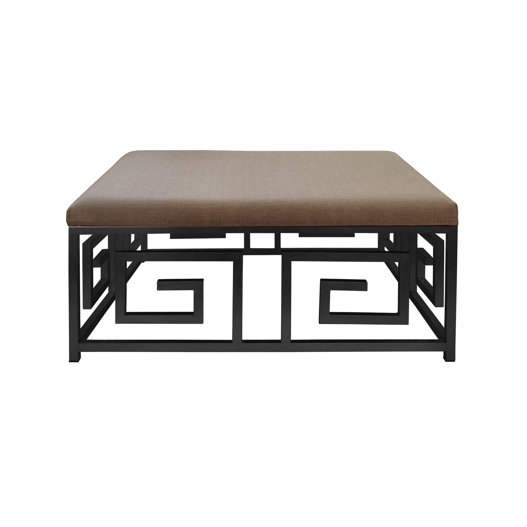 EILEEN Square Black Cocktail Ottoman - Salisbury & Manus