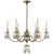 Elizabeth Chandelier in Burnished Silver Leaf with Quartz - Salisbury & Manus