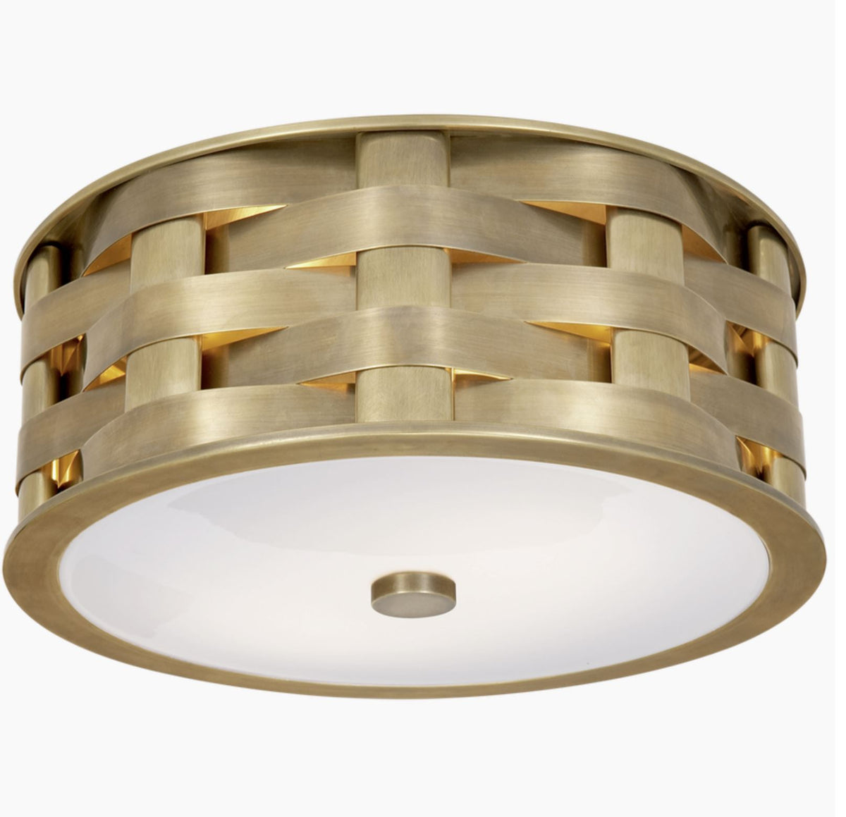 Ella Woven Small Flush Mount