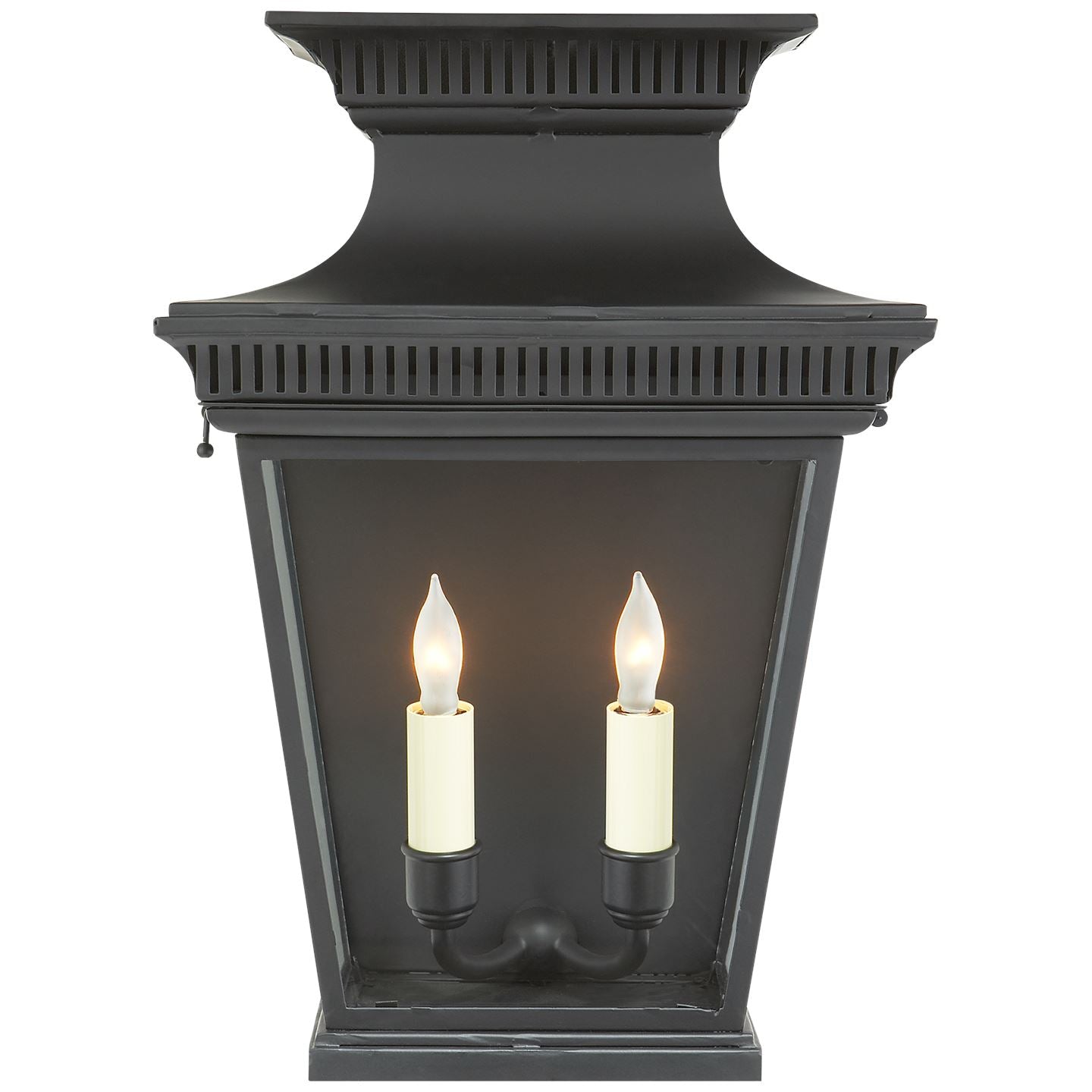 Elsinore 3/4 Wall Lantern in Black - Salisbury & Manus