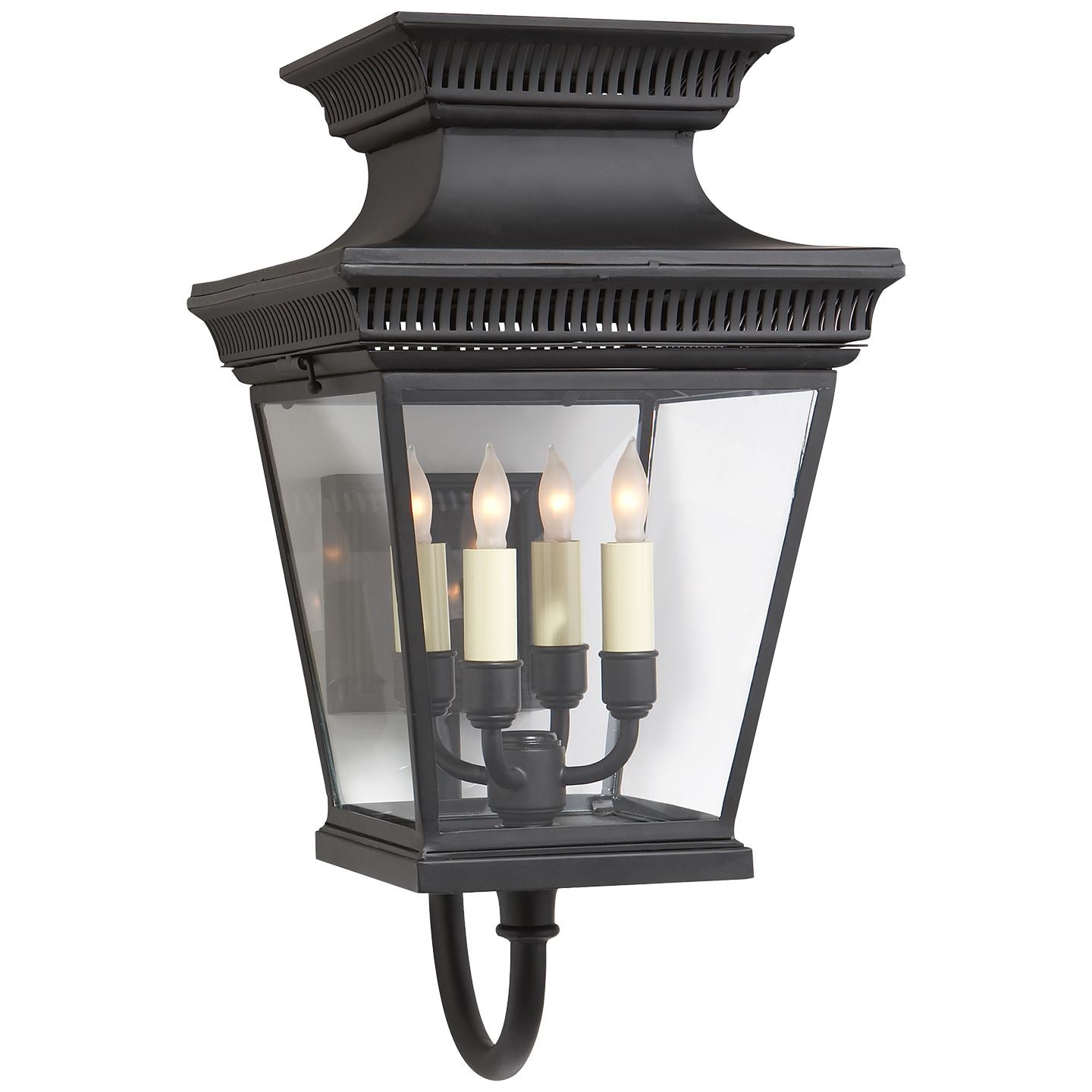 Elsinore Bracket Lantern in Black - Salisbury & Manus