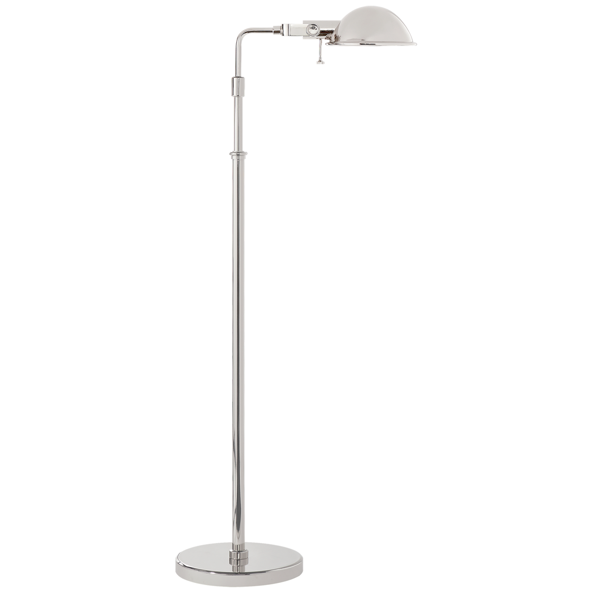 Fairfield Pharmacy Floor Lamp in Polished Nickel