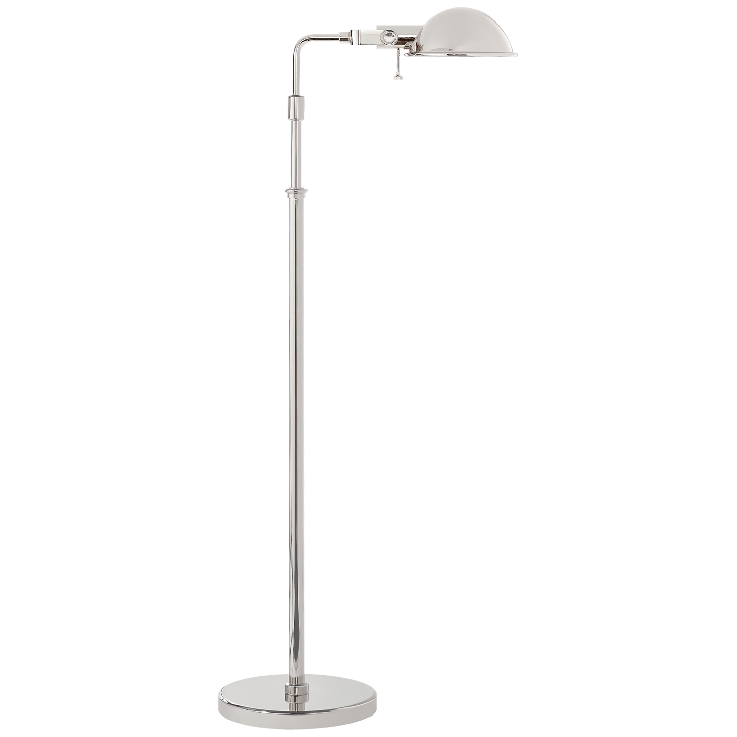 Fairfield Pharmacy Floor Lamp in Polished Nickel