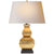 Fang Gourd Table Lamp in Antique-Burnished Brass with Natural Paper Shade - Salisbury & Manus