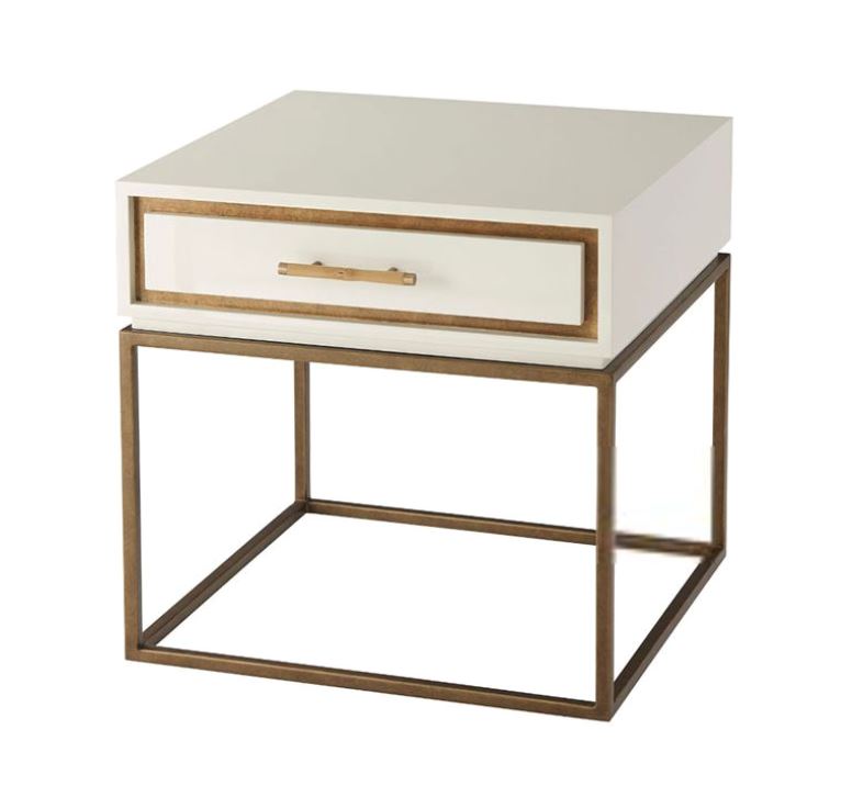 Fascinate Accent Table - Mourning White