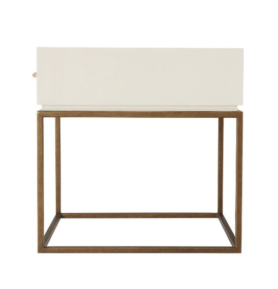 Fascinate Accent Table - Mourning White