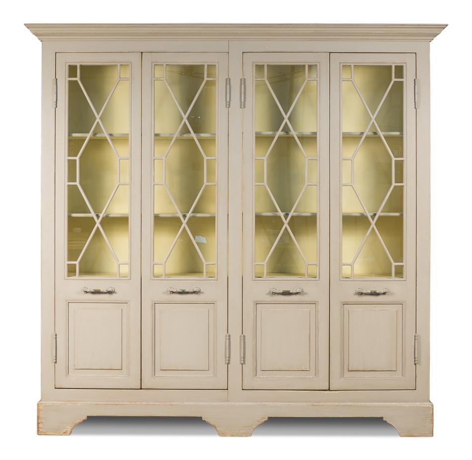 Four Door Kentucky Bourbon Bookcase - Salisbury & Manus