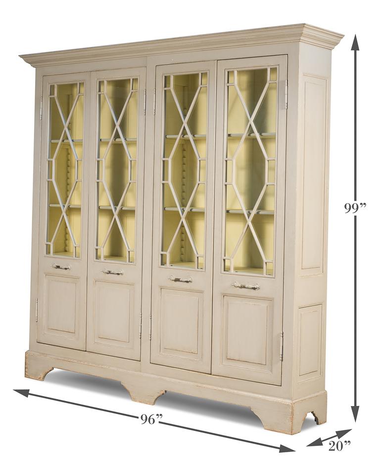 Four Door Kentucky Bourbon Bookcase - Salisbury & Manus