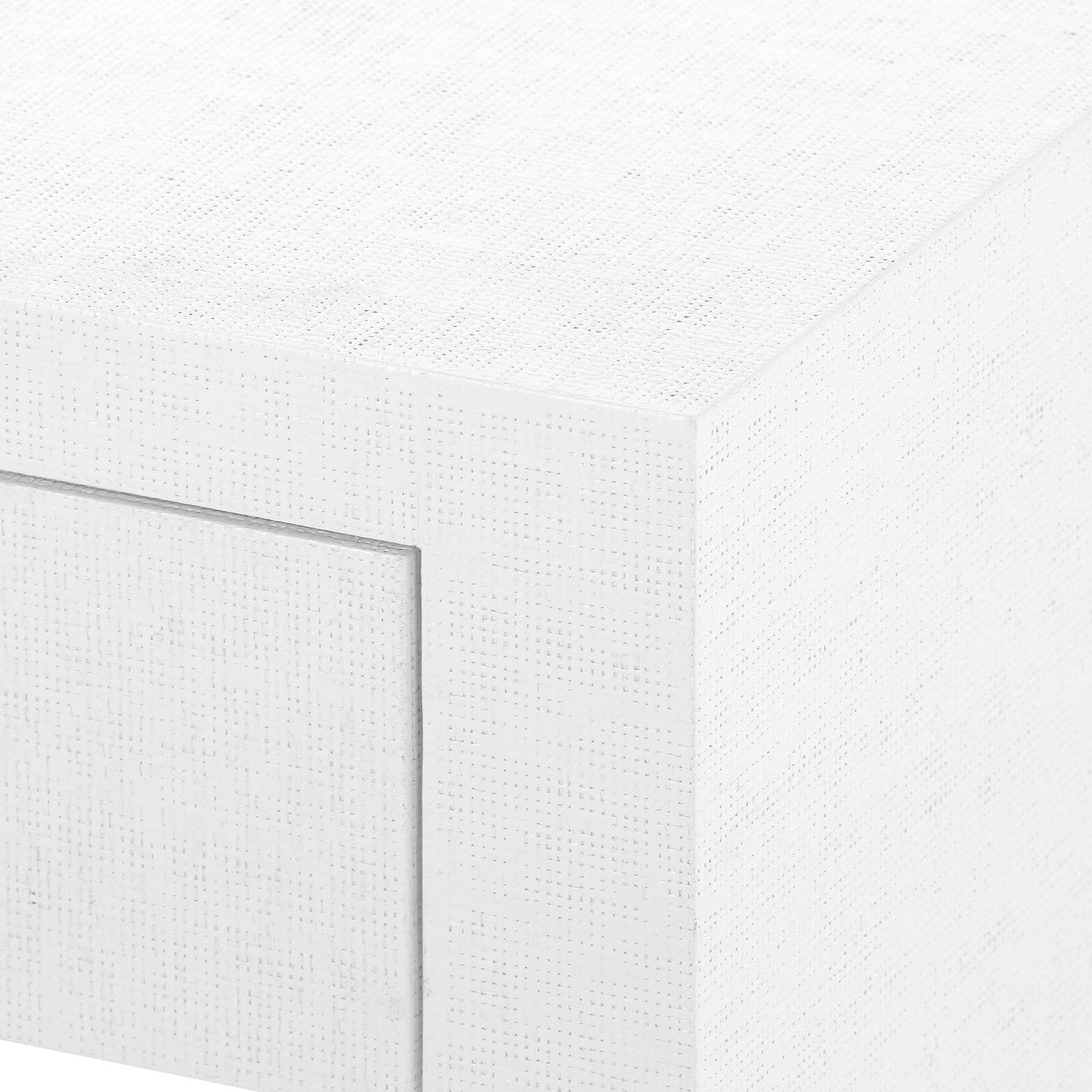 FREEMAN 1-DRAWER SIDE TABLE, CHIFFON WHITE