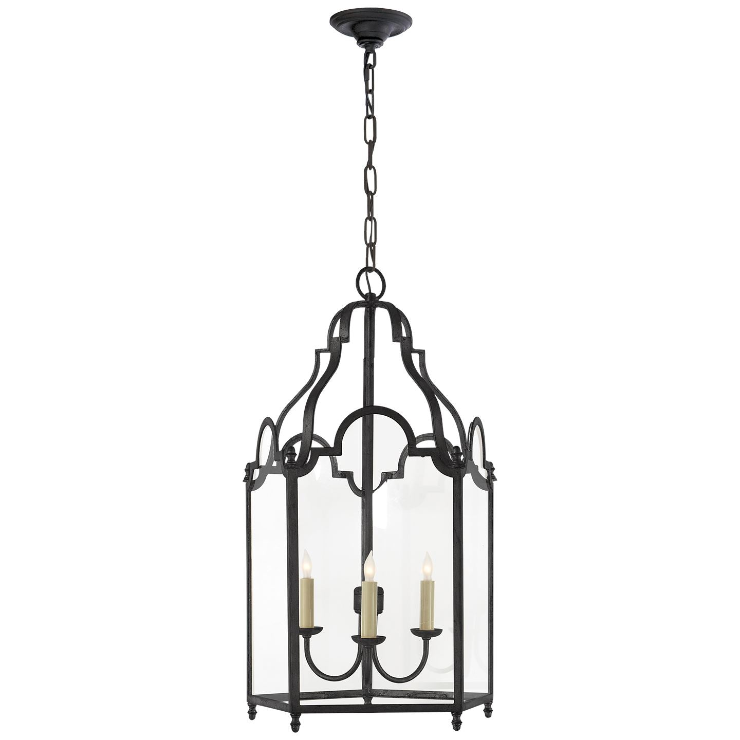French Market Medium Lantern in Black Rust - Salisbury & Manus