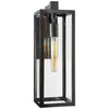 Fresno Framed Medium Sconce in Aged Iron with Clear Glass - Salisbury & Manus
