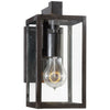 Fresno Framed Short Sconce in Aged Iron with Clear Glass - Salisbury & Manus