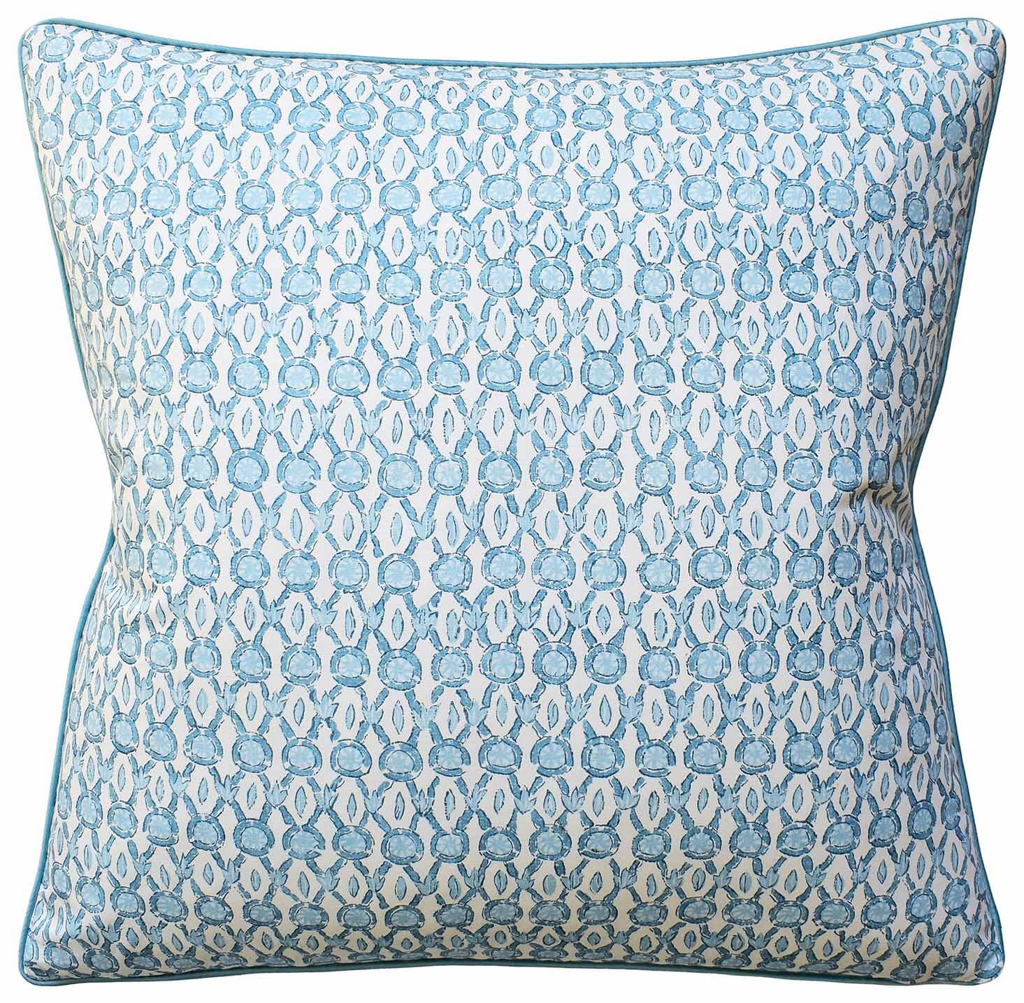 Galon Print Pillow (Aqua)