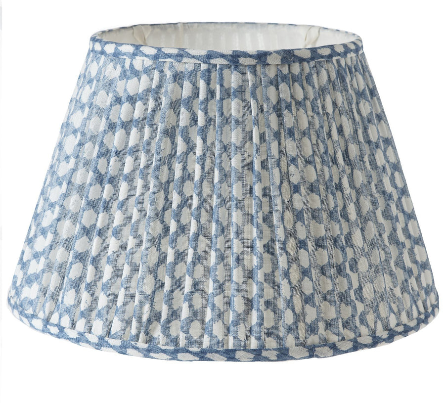 16” Aviary Blue Jute String Empire Lamp Shade - Lux Lamp Shades