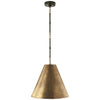 GOODMAN SMALL- BRONZE AND HAND-RUBBED ANTIQUE BRASS W/ HAND-RUBBED ANTIQUE BRASS SHADE - Salisbury & Manus