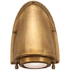 Grant Small Sconce in Natural Brass with Industrial Prismatic Glass - Salisbury & Manus