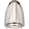 Grant Small Sconce in Polished Nickel with Industrial Prismatic Glass - Salisbury & Manus