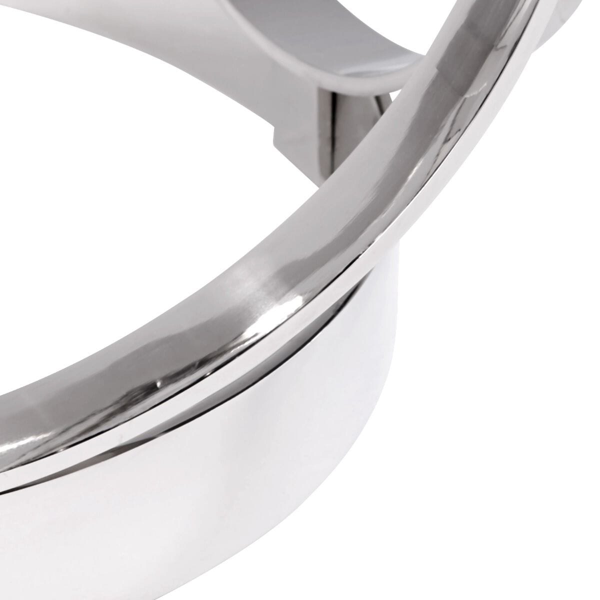 HAWKING SIDE TABLE, POLISHED NICKEL