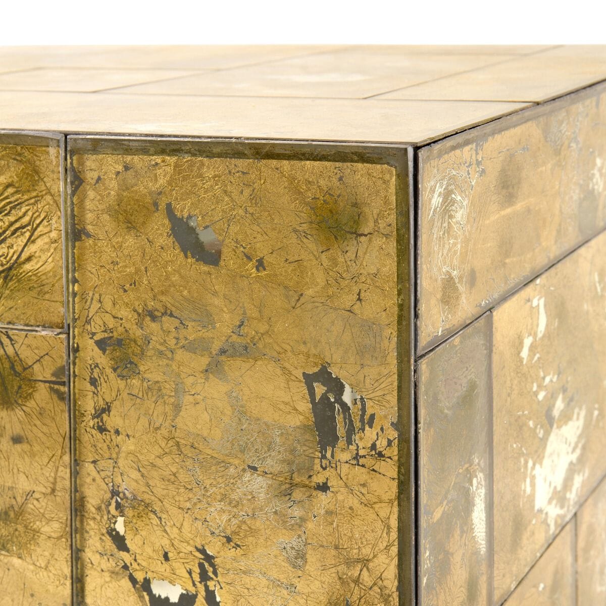 HEATH SIDE TABLE, GOLD LEAF
