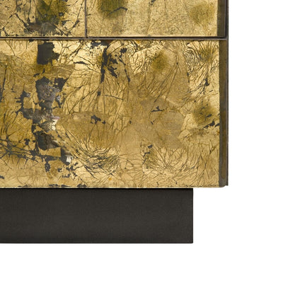 HEATH SIDE TABLE, GOLD LEAF