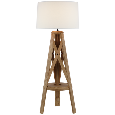 Holloway XL Tripod Floor Lamp in Natural Oak