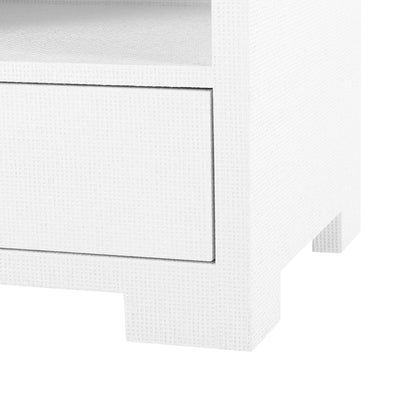 HOLZ 2-DRAWER SIDE TABLE, CHIFFON WHITE