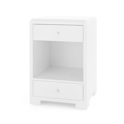 HOLZ 2-DRAWER SIDE TABLE, CHIFFON WHITE