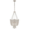 Jacqueline Chandelier in Burnished Silver Leaf with Clear Glass - Salisbury & Manus