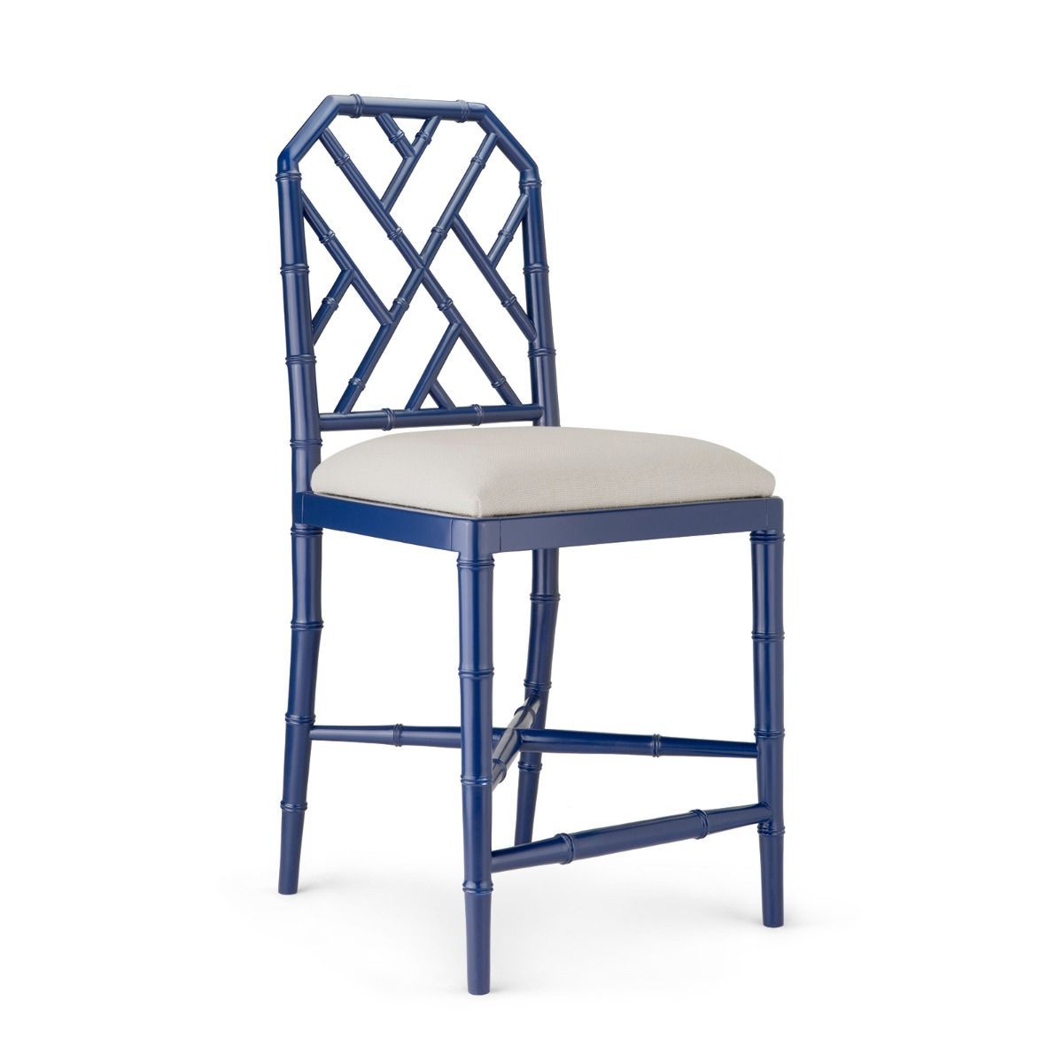 JARDIN COUNTER STOOL, NAVY BLUE - Salisbury & Manus