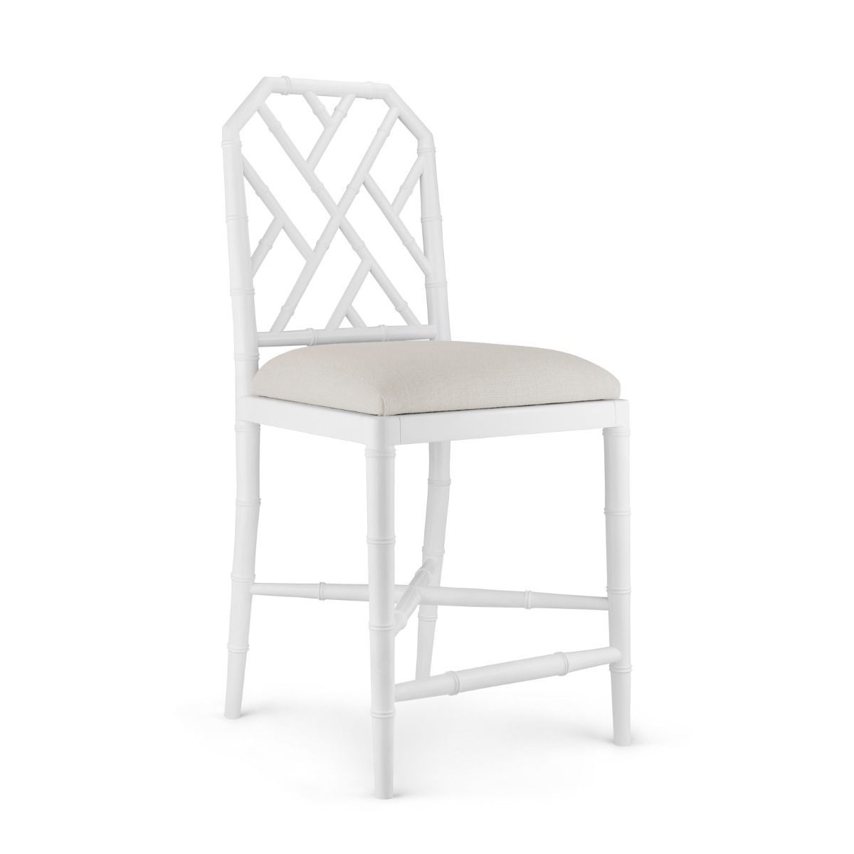 JARDIN COUNTER STOOL, WHITE - Salisbury & Manus