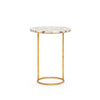 JAYSON SIDE TABLE, NATURAL AND GOLD LEAF