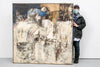 Juan Sanchez Signed Oil on Canvas Abstract - Salisbury & Manus