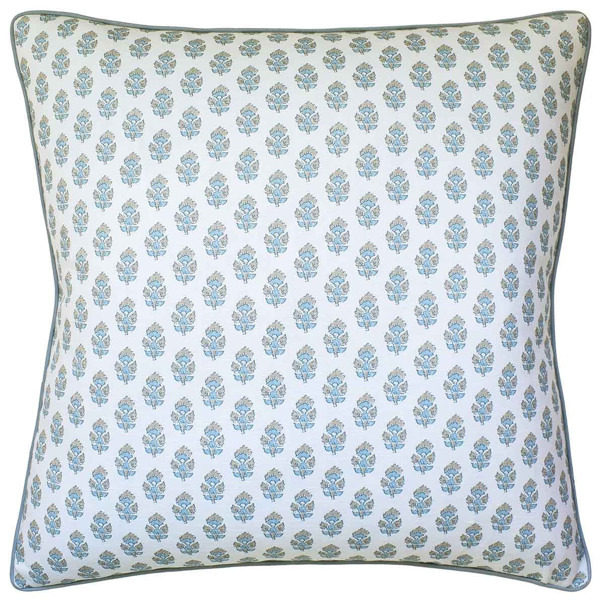 Julian Pillow (Beige/Spa Blue)