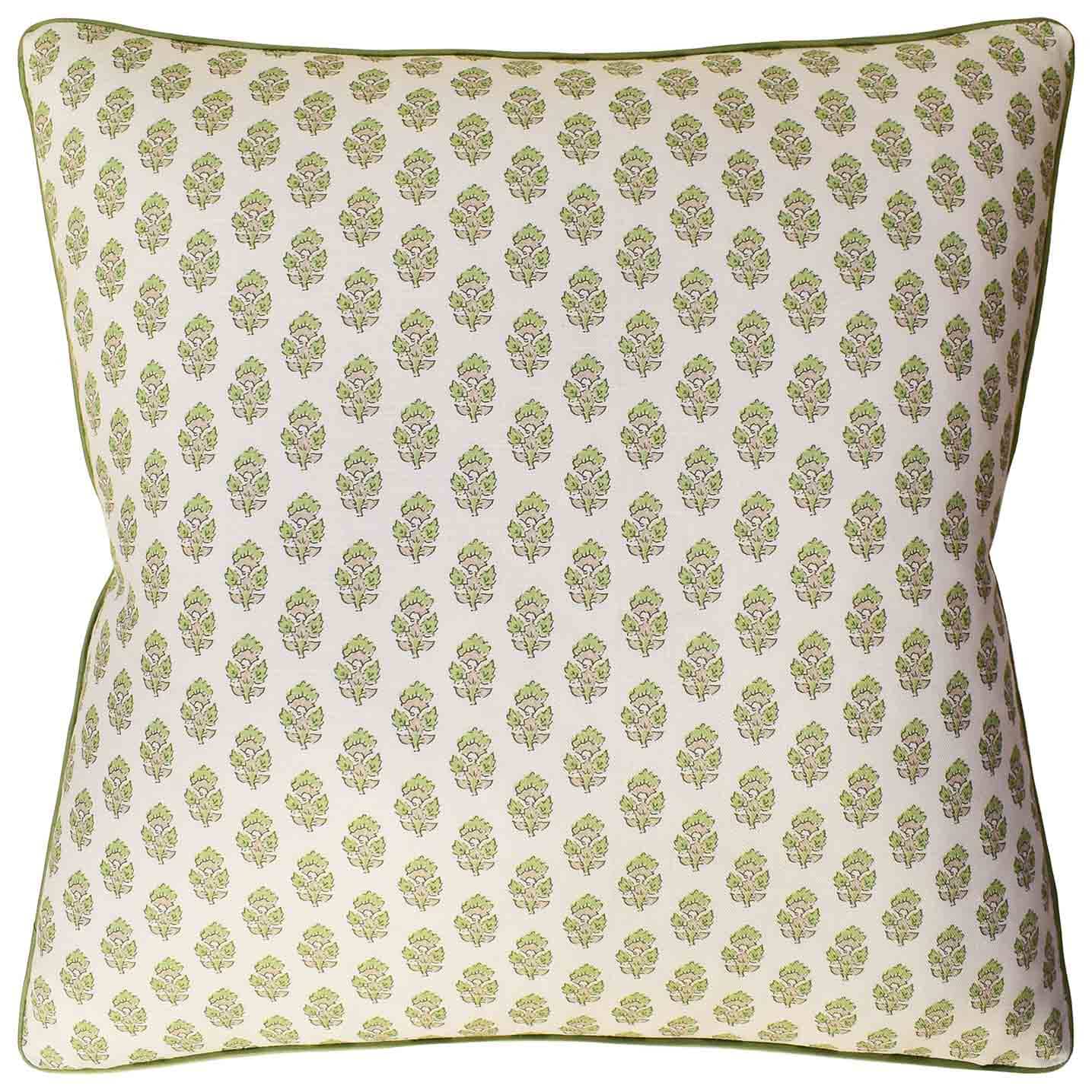 Julian Pillow (Green/Beige)