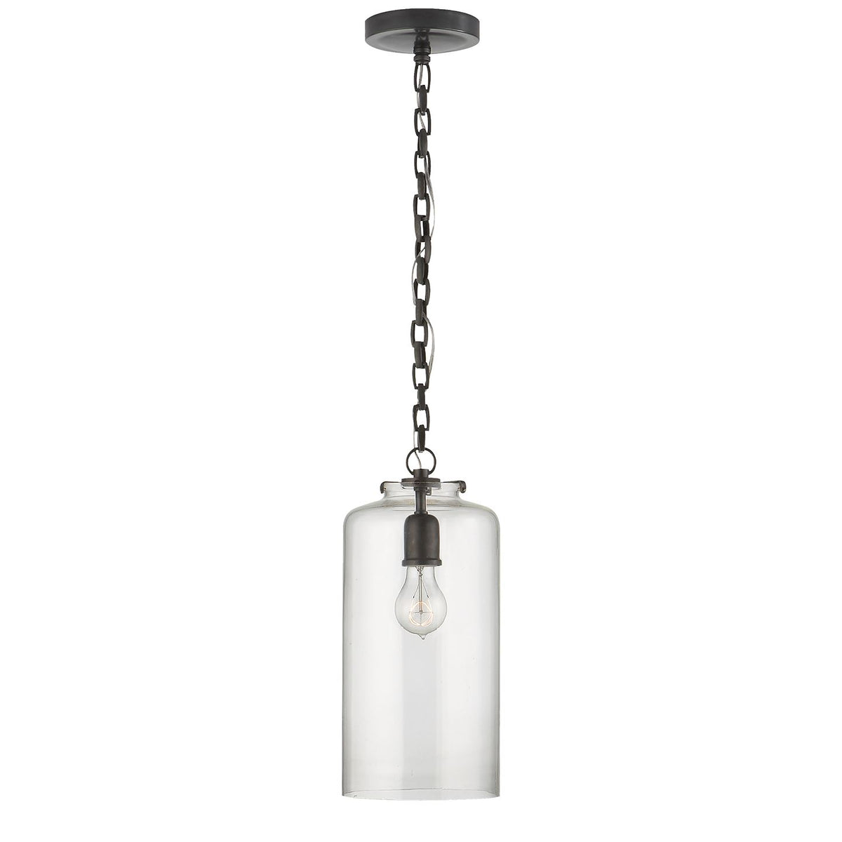 KATIE CYLINDER- BRONZE W/ CLEAR GLASS - Salisbury &amp; Manus