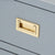 KIMONO 2-DRAWER SIDE TABLE, GLOSS STONE GRAY