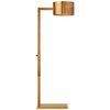 Larchmont Floor Lamp in Antique-Burnished Brass with Frosted Glass - Salisbury & Manus