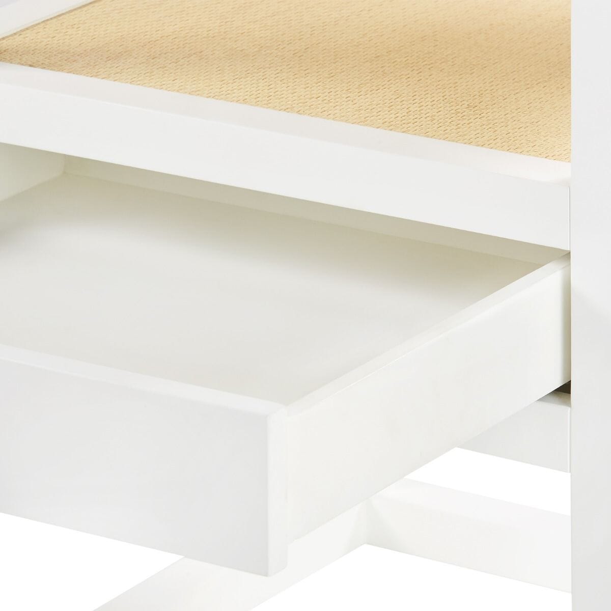 LAUREN 1-DRAWER SIDE TABLE, VANILLA