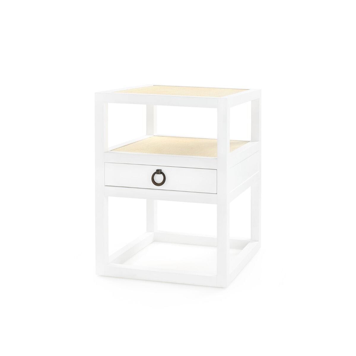 LAUREN 1-DRAWER SIDE TABLE, VANILLA