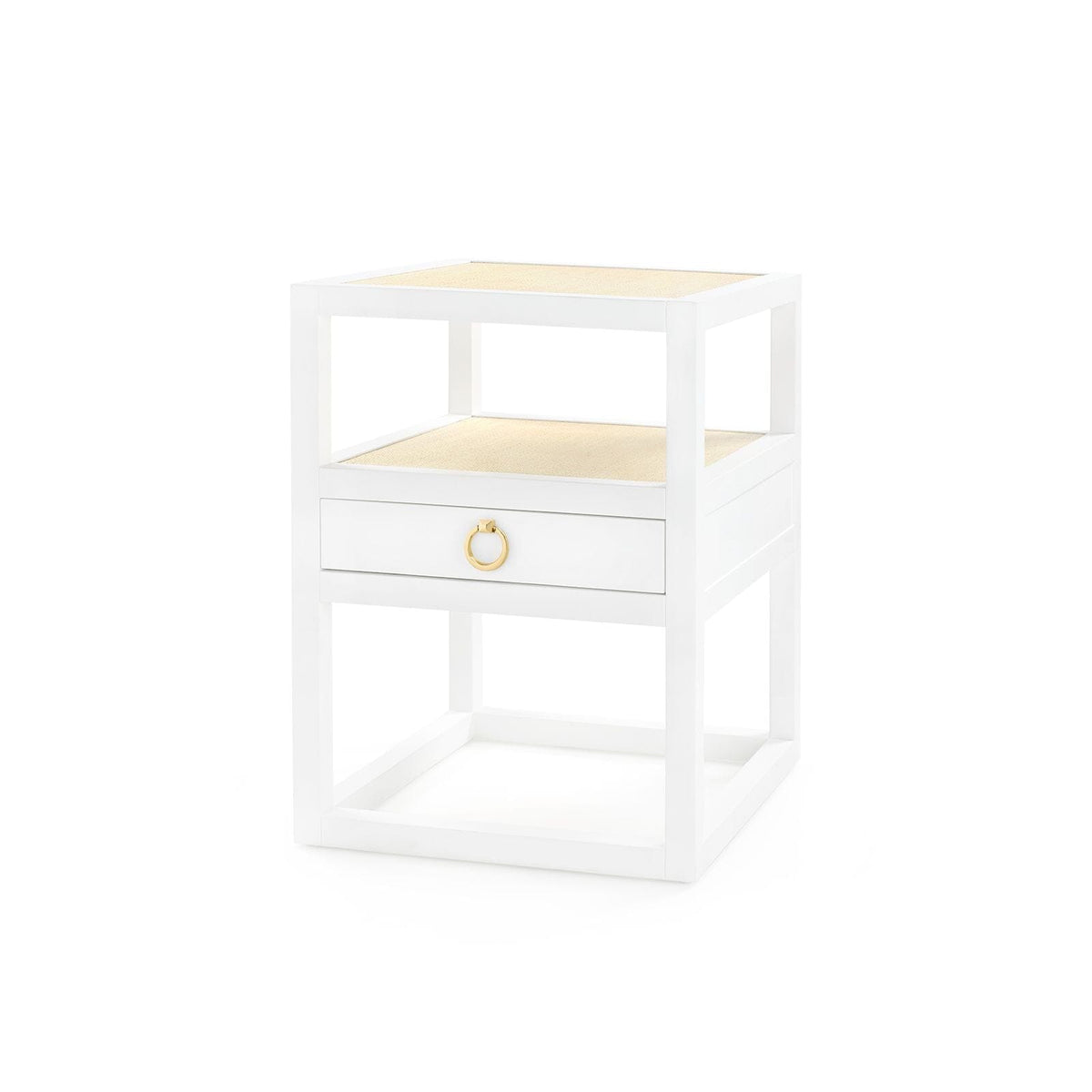 LAUREN 1-DRAWER SIDE TABLE, VANILLA